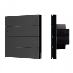 Кнопочная панель SMART-DMX512-801-22-8G-8SC-DIM-IN Black (230V, 2.4G) (IARL, IP20 Пластик, 5 лет), Arlight, 039316