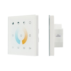 Сенсорная панель DALI-901-11-1G-4SC-MIX-DT8-IN White (BUS/230V) (IARL, IP20 Пластик, 3 года), Arlight, 037196