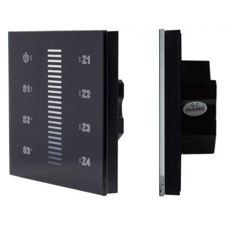 Сенсорная панель DALI-901-11-ADDR-3SC-DIM-DT6-IN Black (BUS) (IARL, IP20 Пластик, 3 года), Arlight