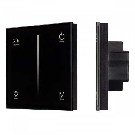 Панель SMART-P6-DIM-G-IN Black (12-24V, 4x3A, Sens, 2.4G), Arlight